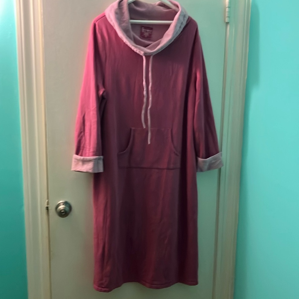 PAJAMAGRAM COWLNECK WORLD SOFTEST NIGHTGOWN, SIZE L